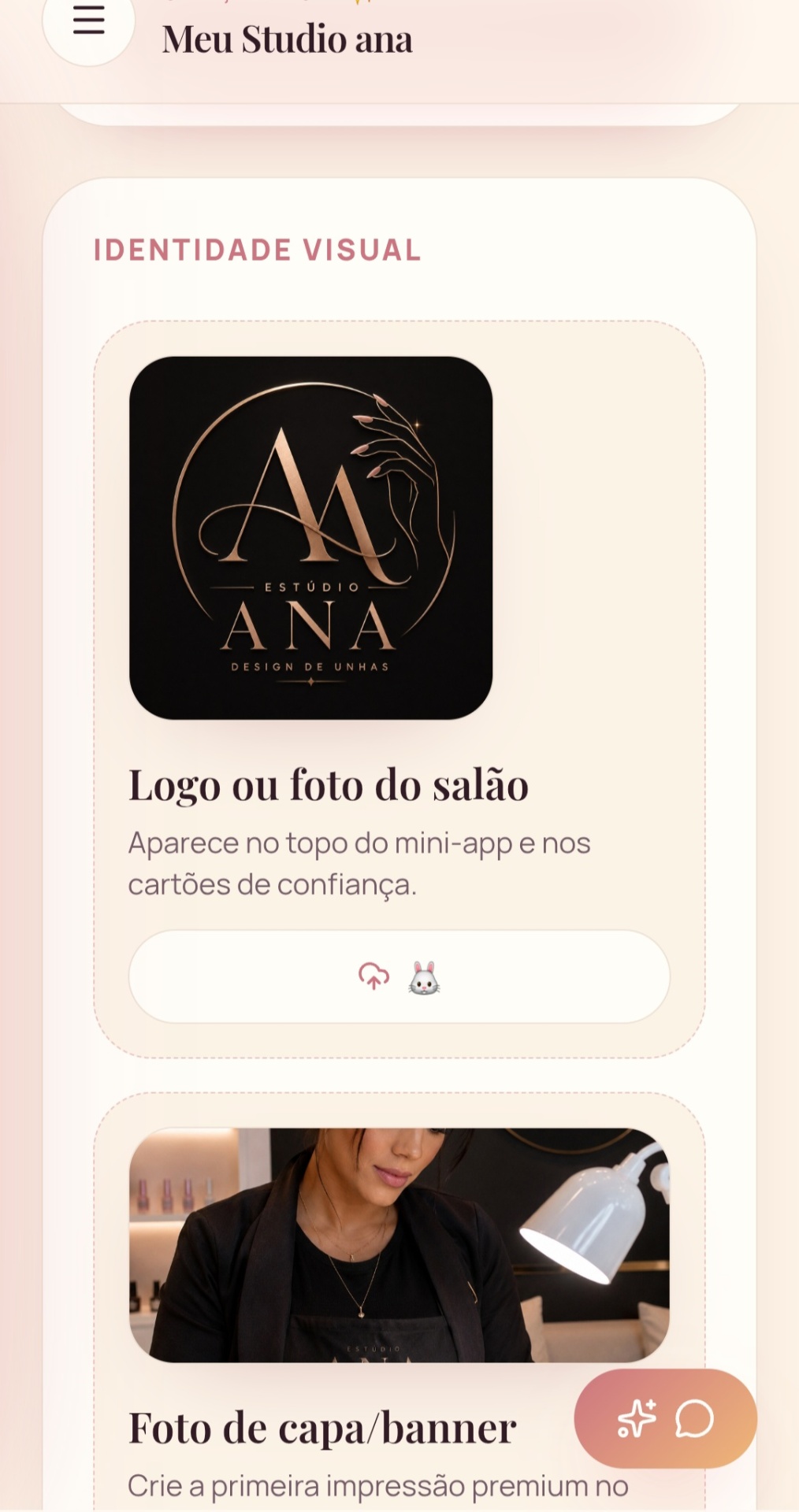 Identidade visual: logo e capa