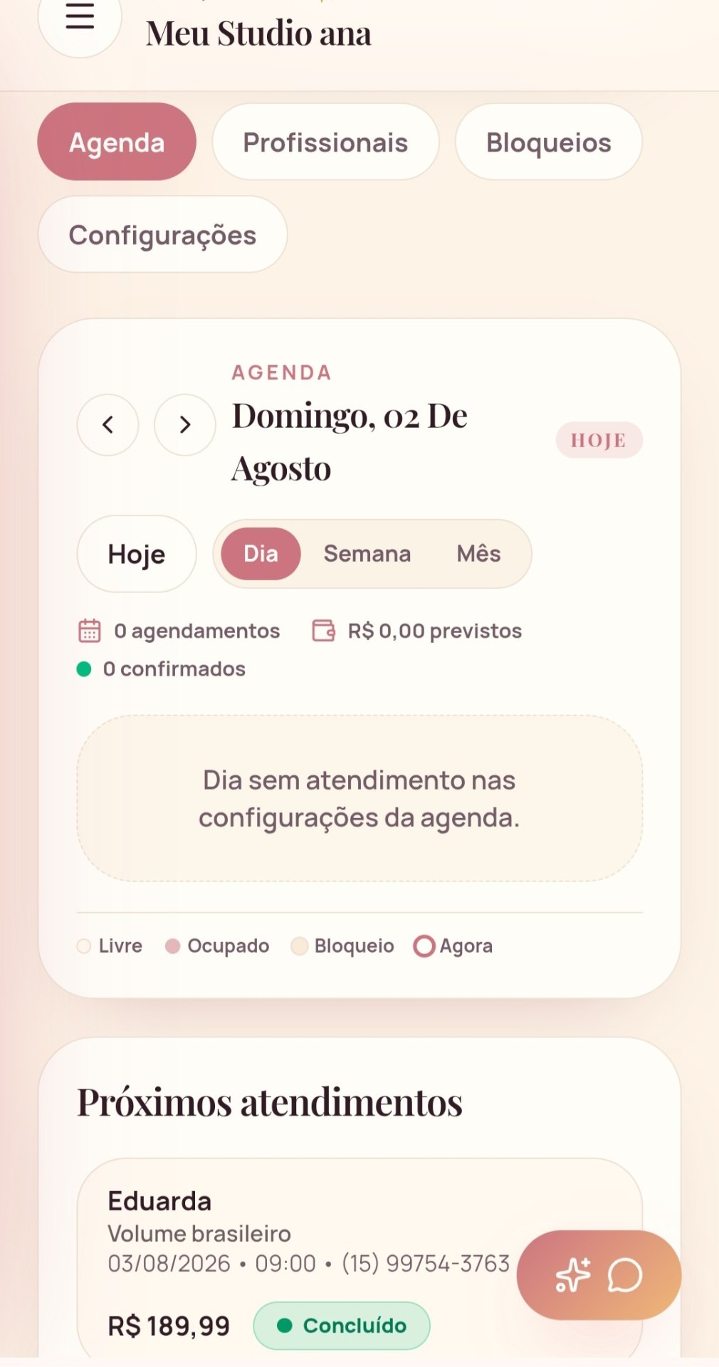 Calendário da Minha Agenda